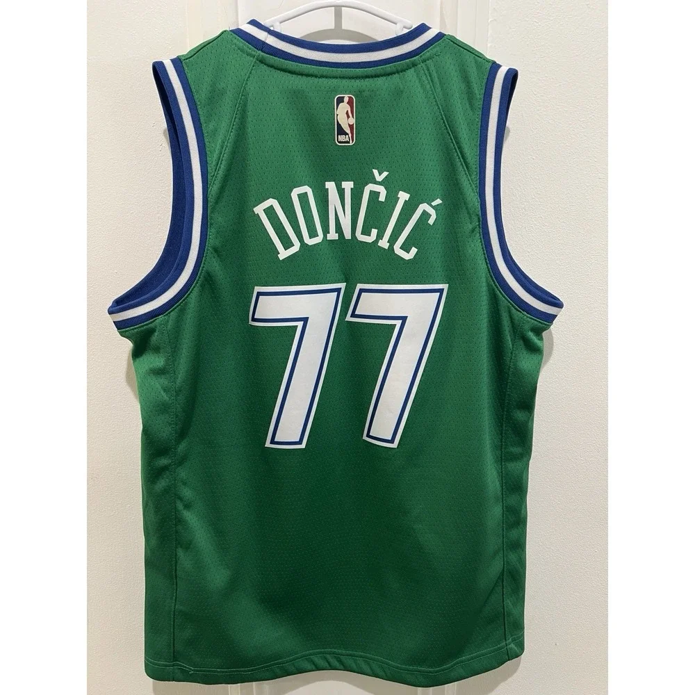 Nike Luka Doncic Dallas Mavericks #77 Youth Medium Green Swingman Jersey NBA